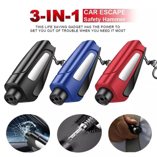 💥 3-in-1 veiligheidshamer voor het breken van autoruiten